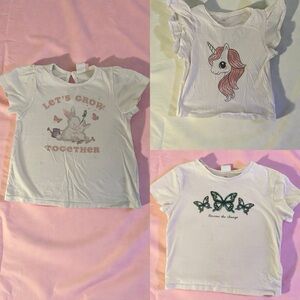 H&M Unicorn and Butterfly Kids T-Shirt Set